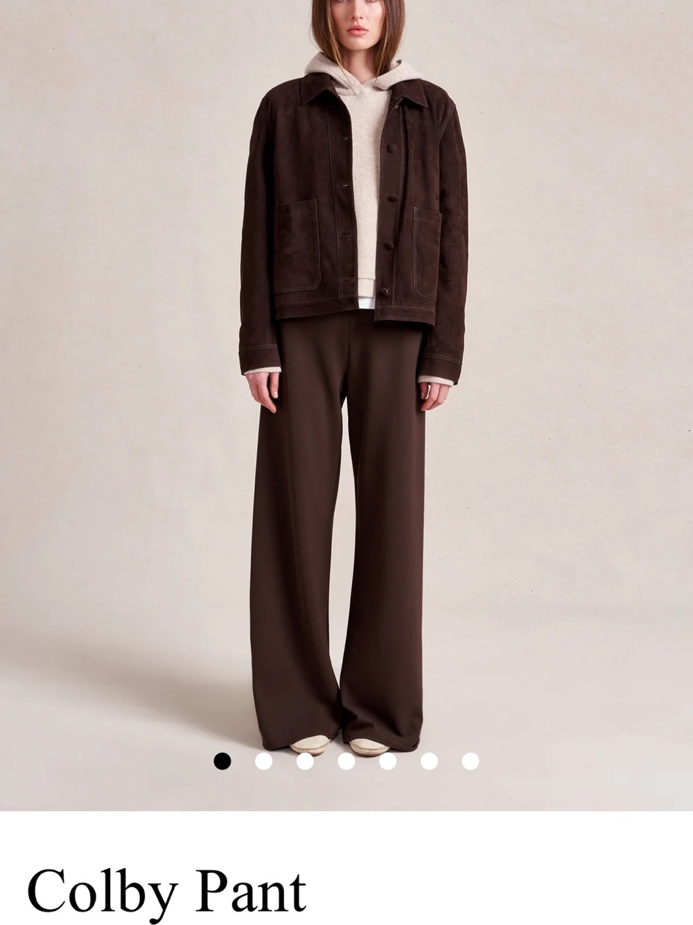 La Ligne Colby Wide-Leg Pants — Brown